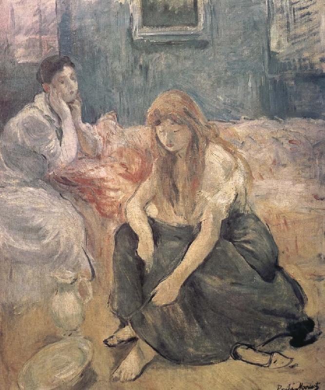 Berthe Morisot Two girl Norge oil painting art